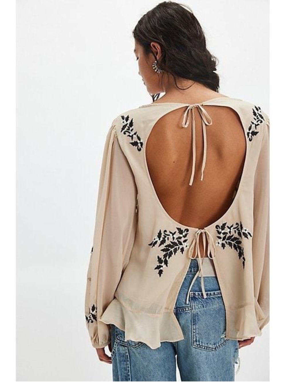 Free People World’s Apart Blouse NWT Size S - Picture 6 of 6